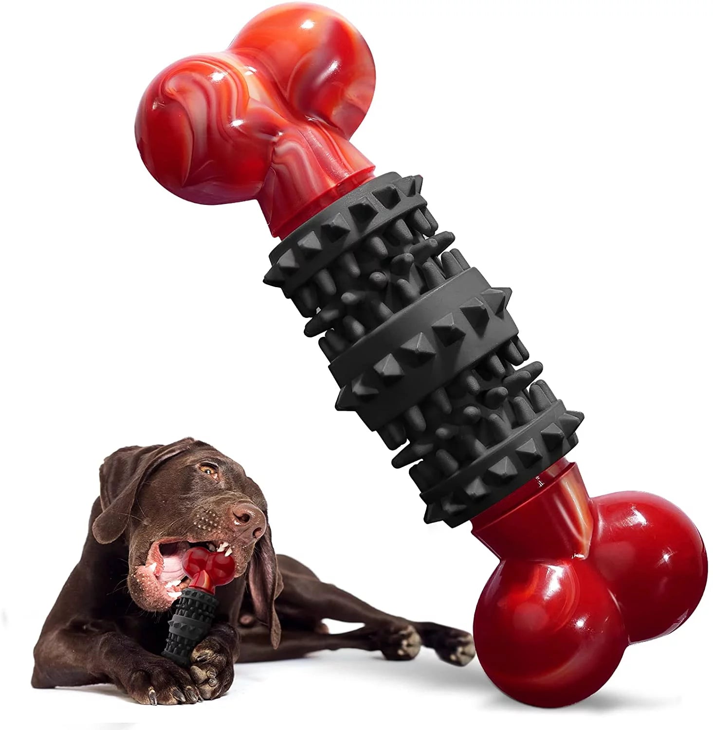 Dog Toys for Aggressive Chewers Bone Dog Toy Interactive Dog Toys for Large Dog Chew Toys for Aggressive Chewers,Dinosam Indestructible Dog Toy for Medium Large Dogs